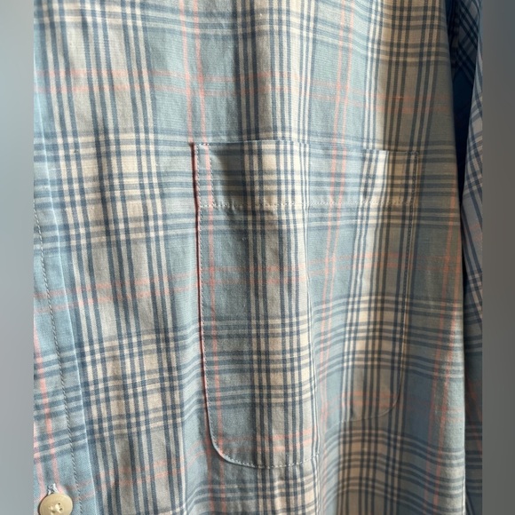 Vineyard Vines Classic Fit Murray Linen-Cotton Men’s Plaid Button-up Shirt 2XL - Picture 4 of 9